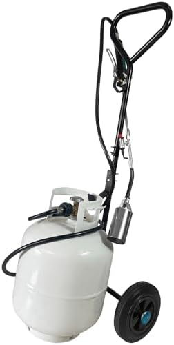 GasBRUH Portable Propane Tank Dolly with Wheels, Propane Tank Cart for Weed Torch,BBQ, Fire Pit, Heater, Cart for 20lb, Gas Trolley for weed burner (Torch and Cylinder Not Included)