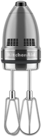KitchenAid 7-Speed Hand Mixer - KHM7210 - Contour Silver & Fresh Prep Slicer/Shredder, 1, White