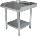 Stainless Steel Equipment Grill Stand with Adjustable Undershelf | Heavy Duty 18-Gauge Top | NSF Certified for Commercial Kitchen & Utility Use (24"x24")