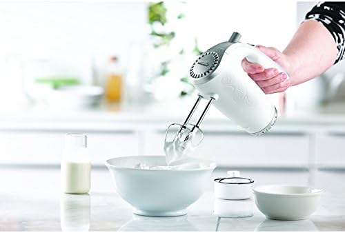 Brentwood Appliances HM-48W 5-Speed Hand Mixer, White