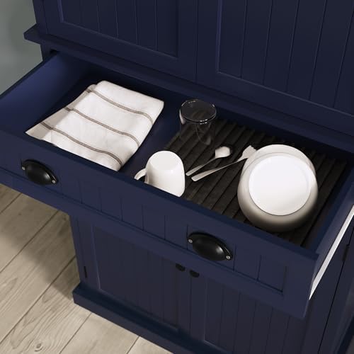 ARTPOWER 72" Tall Freestanding Pantry & Kitchen Storage Cabinet, Navy Blue