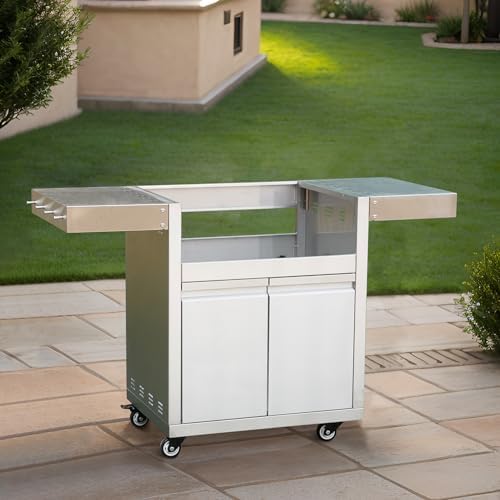 Hygrill Stainless Steel Grill Cart for Hygrill 3-Burner Built-In Gas Grill