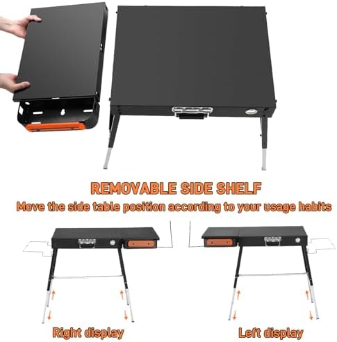 Outdoor Portable Grill Table, Blackstone Griddle Stand, Folding BBQ Table