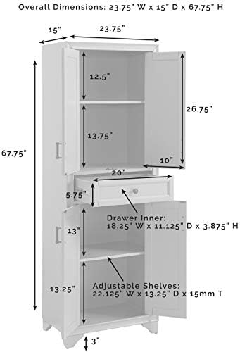 Crosley Furniture Tara Pantry Storage Cabinet