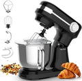 5.5QT Electric Stand Mixer, 12-Speed Food Mixer for Baking, Black
