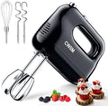 5-Speed Electric Hand Mixer with 5 Stainless Steel Accessories Whisk, Food Beater for Whipping Mixing Cookies Cakes Eggs Dough