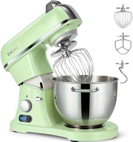 ZACME 8.4QT Commercial Stand Mixer 800W with Aluminum Die Casting Meets the Standard of NSF/ANSI 8-2023, Mixers Kitchen Electric Stand Mixer with Stainless Steel 8L Bowl, Dough Hook, Whisk and Beater