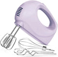 Showvigor Electric Hand Mixer with 5 Stainless Steel Whisks,5 Speed,Violet