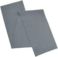 AVKA Studio 100% Cotton Ribbed Table Runner - Pack of 1-13 x 72 Inches - Grey - Dining Or Kitchen Table Runner Thick Construction for Everyday Use, Picnics, Outdoor Table, Parties, Wedding, etc