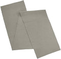 AVKA Studio 100% Cotton Ribbed Table Runner - Pack of 1-13 x 72 Inches - Taupe - Dining Or Kitchen Table Runner Thick Construction for Everyday Use, Picnics, Outdoor Table, Weddings, etc