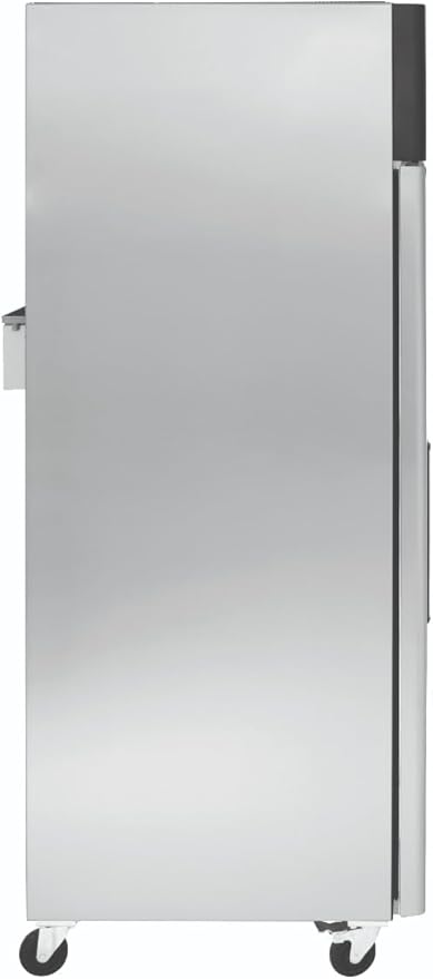Commercial One Door Reach-In Freezer, Mobile Stainless Steel Commercial Freezer for Restaurants, Top Mount Compressor, 23 Cubic Ft, 27" Wide, 115V (69K-034)