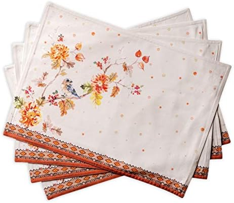 Maison d' Hermine Placemats Set of 4 Reusable 100% Cotton (13"x19")
