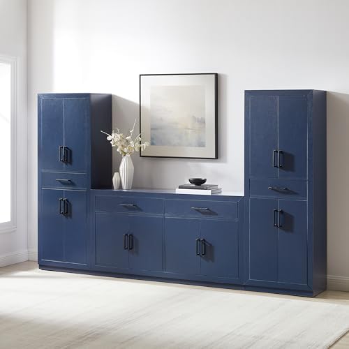 Crosley Furniture Isla 3-Piece Pantry Storage Cabinet & Sideboard Set