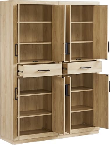 Crosley Furniture Isla 2-Piece Pantry Storage Cabinet Set