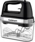 Cuisinart Power Advantage Plus 9-Speed Hand Mixer, 220W-Motor Hand Blender Electric Mixer with 9 Speed Settings, XL Dishwasher-Safe Beaters, 3 Low Mixing Speeds, Storage Case, Black