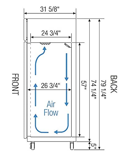 ESF1 29-1/4' Reach-in Freezer 1 Solid Door, 115v, 23-Cubic Feet, NSF