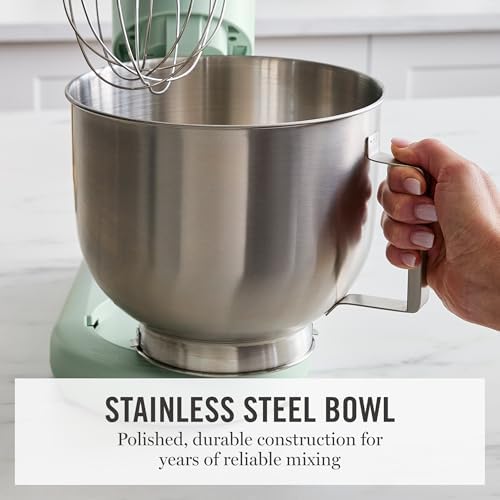 Martha Stewart 5.3QT Tilt Head Stand Mixer, 12 Speeds, Stainless Steel Bowl