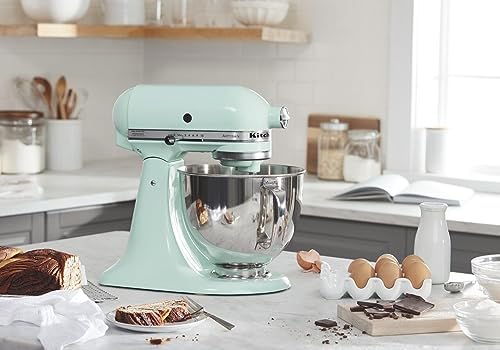 KitchenAid Artisan, 5-Qt Tilt Head Stand Mixer, KSM150PS, Ice Blue