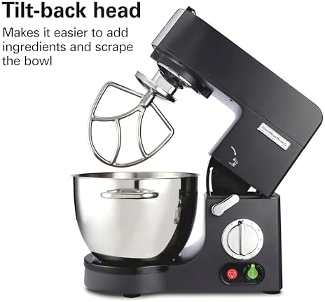Hamilton Beach Commercial CPM800 8 Quart Stand Mixer, Die-Cast Aluminum, Black