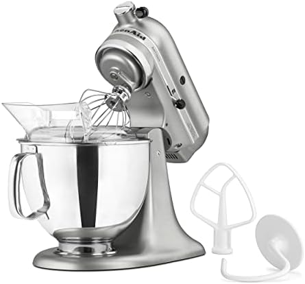 KitchenAid Artisan, 5-Qt Tilt Head Stand Mixer, KSM150PS, Contour Silver