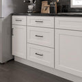 Furinno Shaker Drawer Base Kitchen Cabinet with 3-Drawers, White