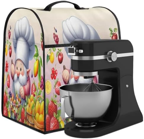 Gnome Cute Kitchen Aid Covers Foldable Washable Stand Mixer Dust Cover