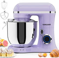 Stand Mixer, 6.5QT Tilt-Head Electric Kitchen Mixer 660W, 10-Speed Household food mixer with 304 Stainless Steel Bowl, Bread Cake Mixer include Dishwasher Safe Dough Hook, Beater and Whisk
