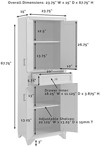 Crosley Furniture Tara Pantry Storage Cabinet