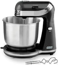 Dash Everyday Stand Mixer - Compact Tilt-Head Stand Mixer for Everyday Recipes - 6-Speed Power with Stainless Steel Bowl - Black, 3-Quart