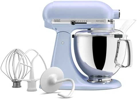 KitchenAid Artisan, 5-Qt Tilt Head Stand Mixer, KSM150PS, Blue Salt