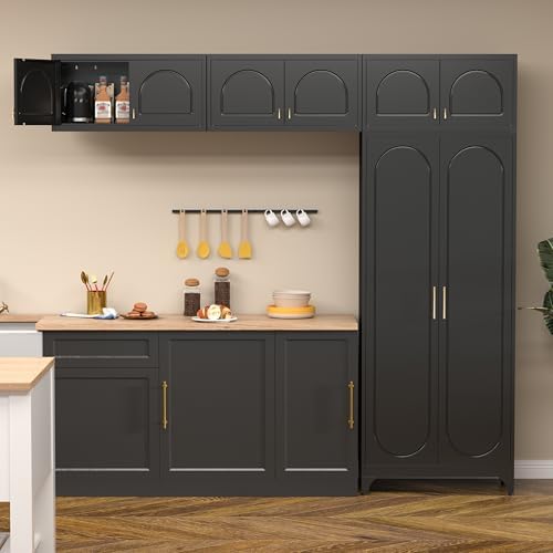 Polup Wall Cabinet with Doors, Small Hanging Cabinet for Kitchen Pantry