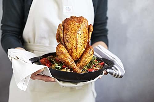 Staub Cast Iron 9.5-inch Vertical Chicken Roaster - Matte Black, Made in France