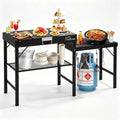 Outdoor Grill Cart,Outdoor Garden Patio BBQ Kitchen Food Prep Table Cart