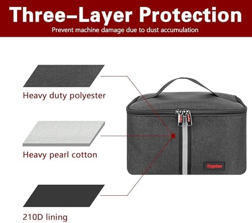 Hand Mixer Carrying Bag for KitchenAid Mixers - Compatible with 5/6/7/9 Ultra Power Speed Models, Travel Storage Box with Handle for Mixer Accessories (Case Only)-Dark Gray