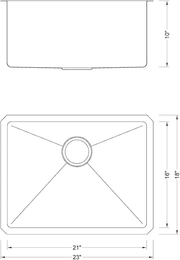 23 in. x 18 in. x 10 in. 16-Gauge Stainless Steel Undermount Single Bowl Kitchen Sink with Collapsible Colander Set and Strainer
