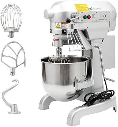 Restaurantware 11 qt Planetary Stand Mixer, Dough Hook, Whisk, Beater, 1 Ct
