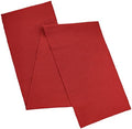 AVKA Studio 100% Cotton Ribbed Table Runner - Pack of 1-13 x 72 Inches - Red - Dining Or Kitchen Table Runner Thick Construction for Everyday Use, Picnics, Outdoor Table, Parties, Weddings, etc