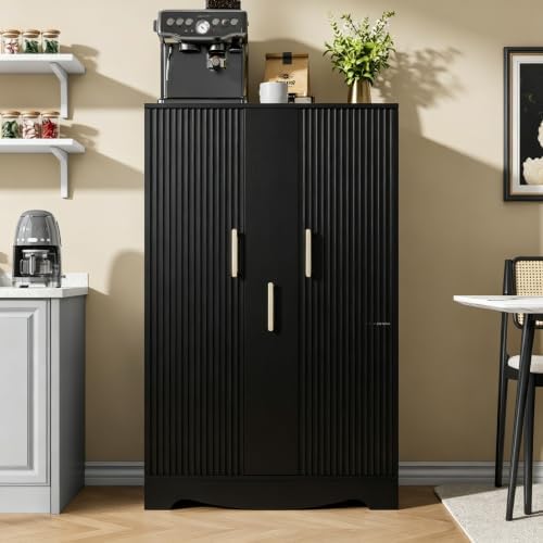 kepptory 47" Kitchen Pantry Cabinet Storage with Adjustable Shelves