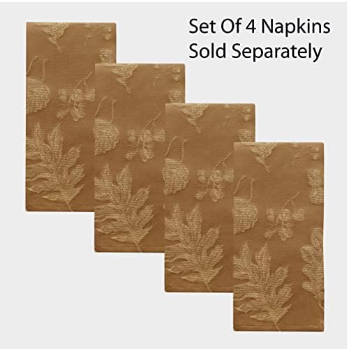 Newbridge Fall Damask Tablecloth Bronze Gold 60 x 120 Inch Rectangle