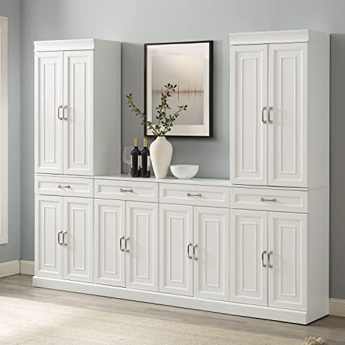 Crosley Furniture Stanton 3-Piece Pantry Storage Cabinet & Sideboard Set