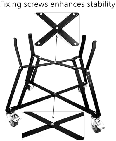 Rolling Cart for XL Big Green Egg for BGE XL, Kamado Big Joe 24" Grill
