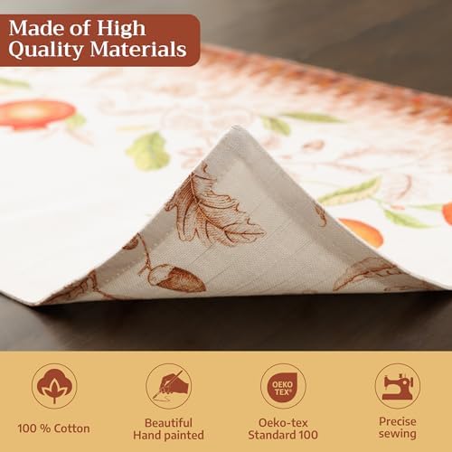 Maison d' Hermine Placemats Set of 4 Reusable 100% Cotton (13"x19")