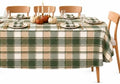 Newbridge Thanksgiving Green Barnhouse Plaid 60 x 84 Inch Oval Tablecloth
