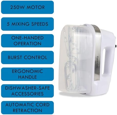 Kenmore 89109 5-Speed Hand Mixer in White