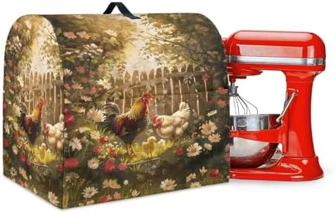 Generic Rooster Stand Mixer Cover for Kitchen Decor Waterproof Dust Cover Fits All Tilt Head & Bowl Lift Models