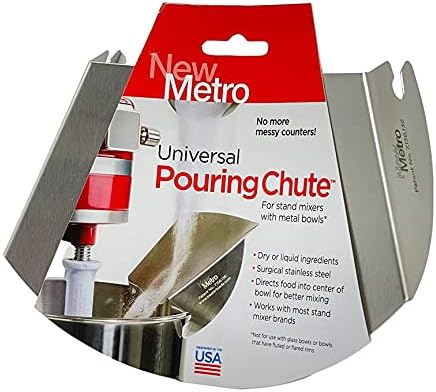 New Metro Design PC-THR BeaterBlade and Pouring Chute Set, compatible KitchenAid 4.5 Qt Tilt Head Stand Mixer, Red