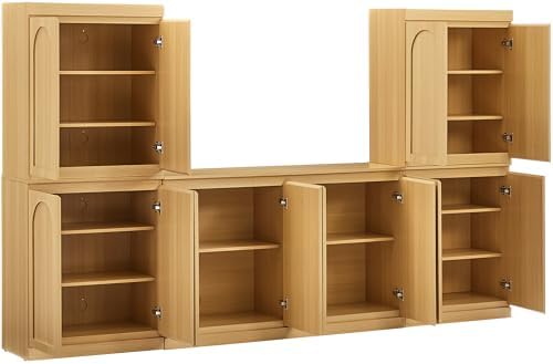 Crosley Furniture Marco 3-Piece Pantry Storage Cabinet & Sideboard Set