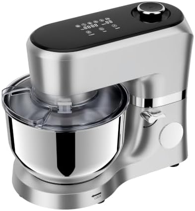 VIVOHOME Stand Mixer with Dough Proofing, 6 QT Tilt-Head Mixer, Silver