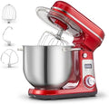 Electric Stand Mixer, 6.34QT 6-Speed Food Mixer with Timer