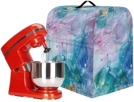 Marble Design Stand Mixer Cover for Kitchen Decor Waterproof Mixer Dust Cover Fits All Tilt Head & Bowl Lift Models Kitchen Aid Mixer Covers Protector
